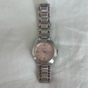 Coach Stainless Steel pink face Watch